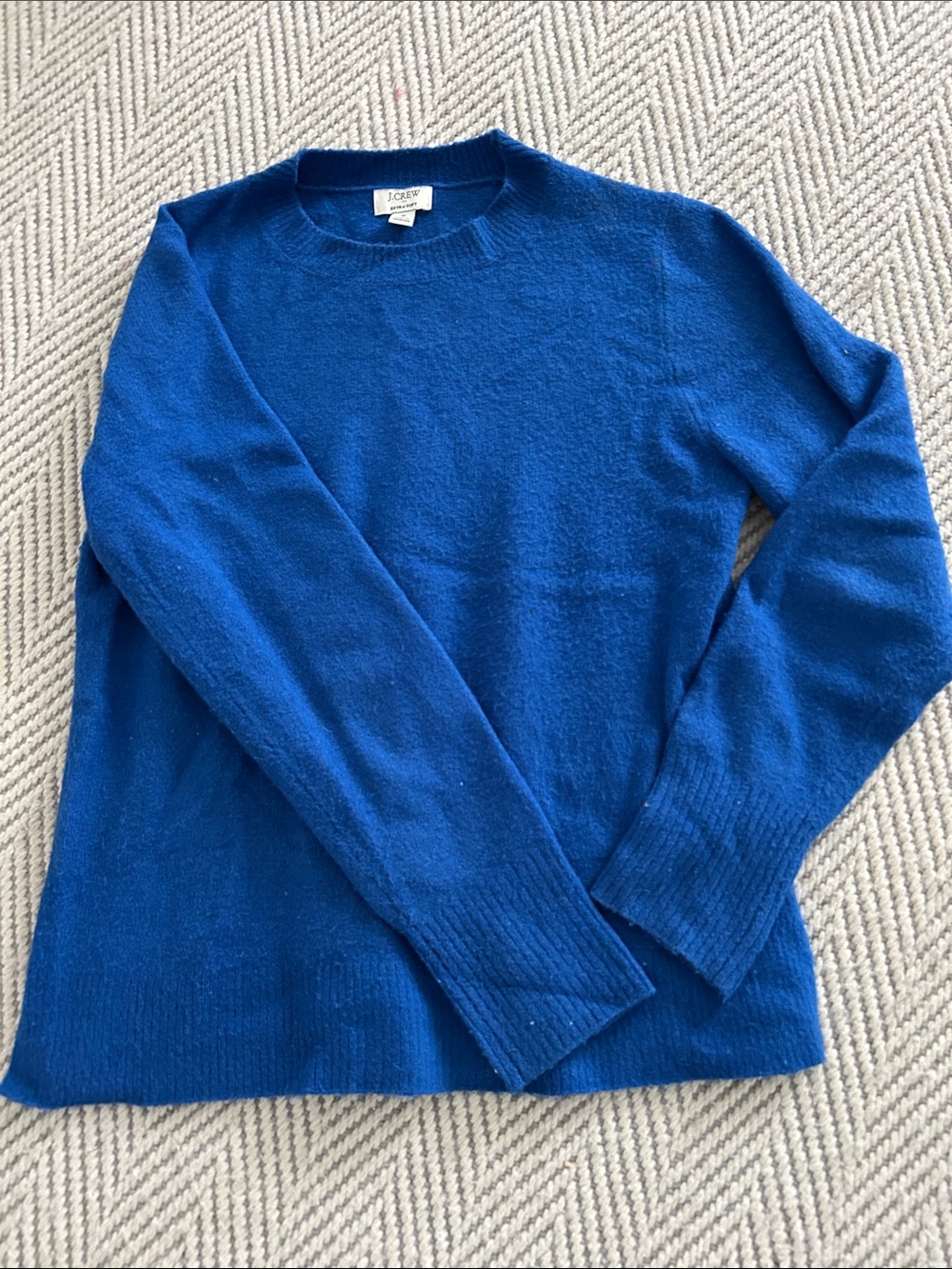 J. Crew women’s Bright Blue Crewneck Sweater - super soft